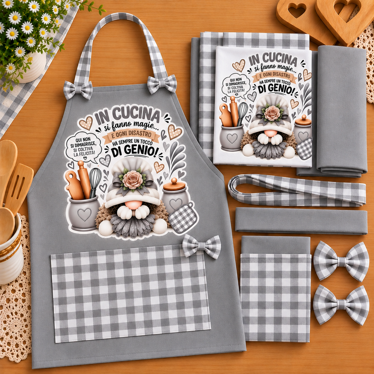 Kit Tessuti con Stampa DTF – Linea Home Cucina