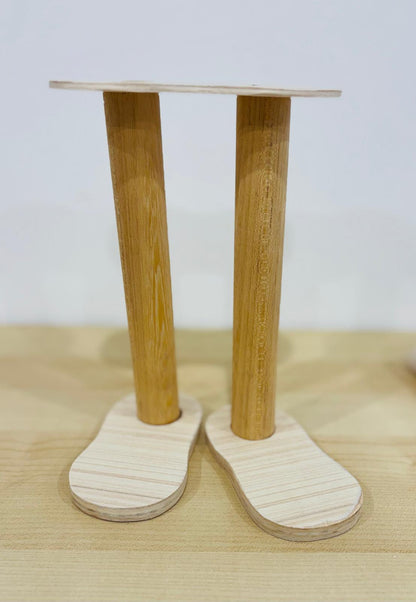 Strutture in Legno Artigianali per Gnomi: gambine+piedini+ base corpo