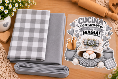 Kit Tessuti con Stampa DTF – Linea Home Cucina