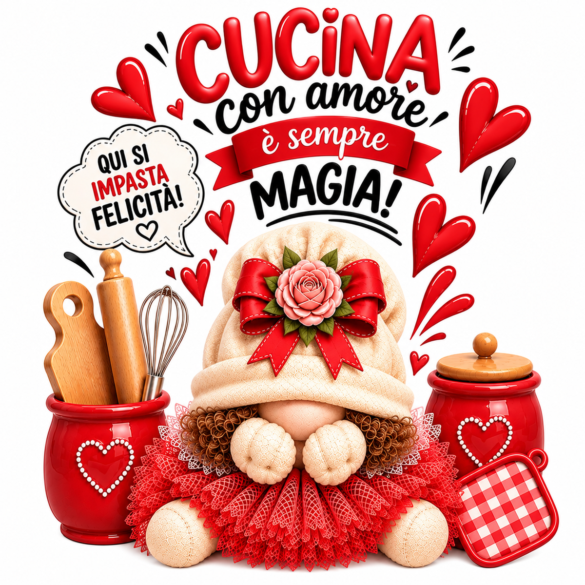 Stampa DTF Termotrasferibile per Tessuti – Linea Home Cucina