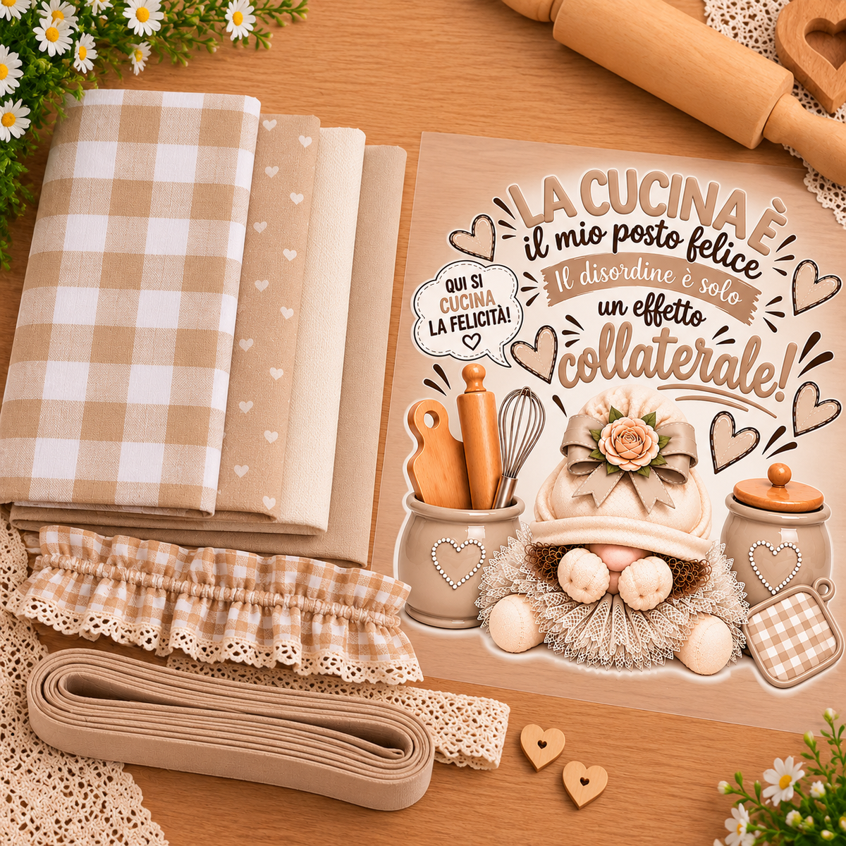 Kit Tessuti con Stampa DTF – Linea Home Cucina
