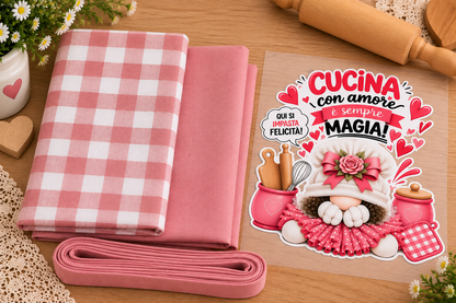 Kit Tessuti con Stampa DTF – Linea Home Cucina