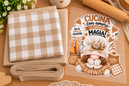 Kit Tessuti con Stampa DTF – Linea Home Cucina