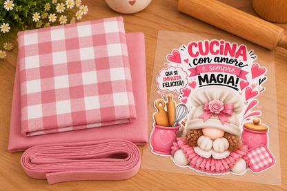 Kit Tessuti con Stampa DTF – Linea Home Cucina