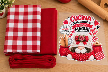 Kit Tessuti con Stampa DTF – Linea Home Cucina