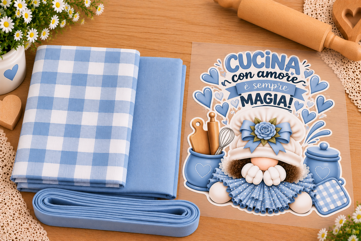 Kit Tessuti con Stampa DTF – Linea Home Cucina