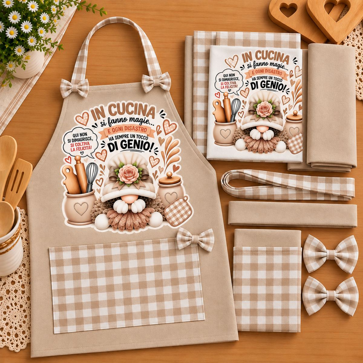 Kit Tessuti con Stampa DTF – Linea Home Cucina