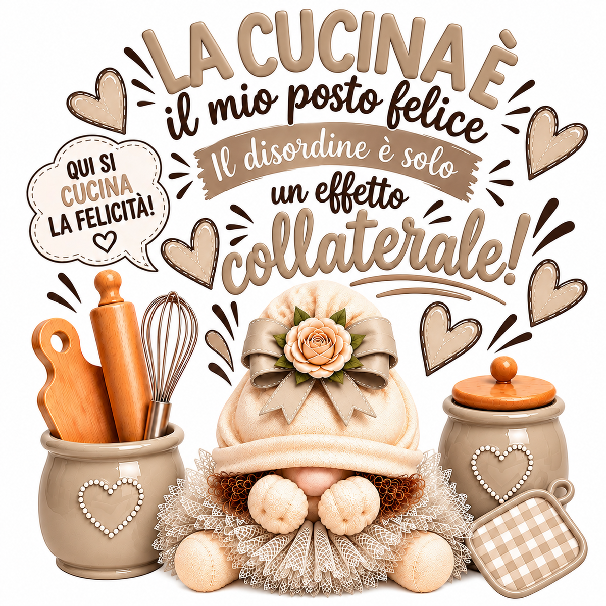Stampa DTF Termotrasferibile per Tessuti – Linea Home Cucina