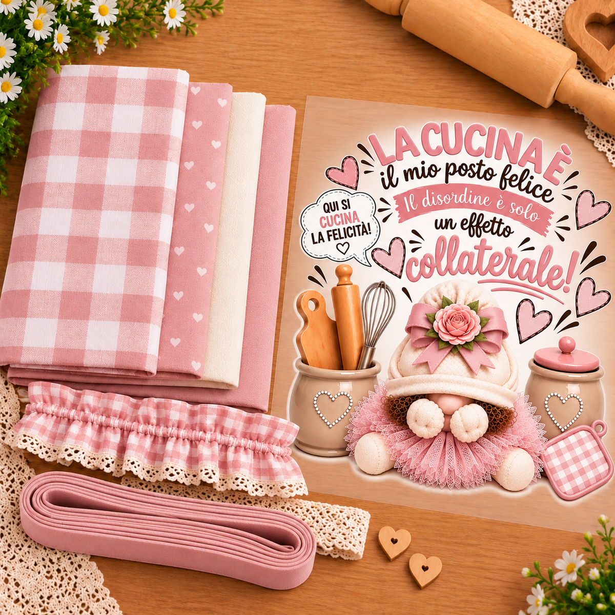 Kit Tessuti con Stampa DTF – Linea Home Cucina