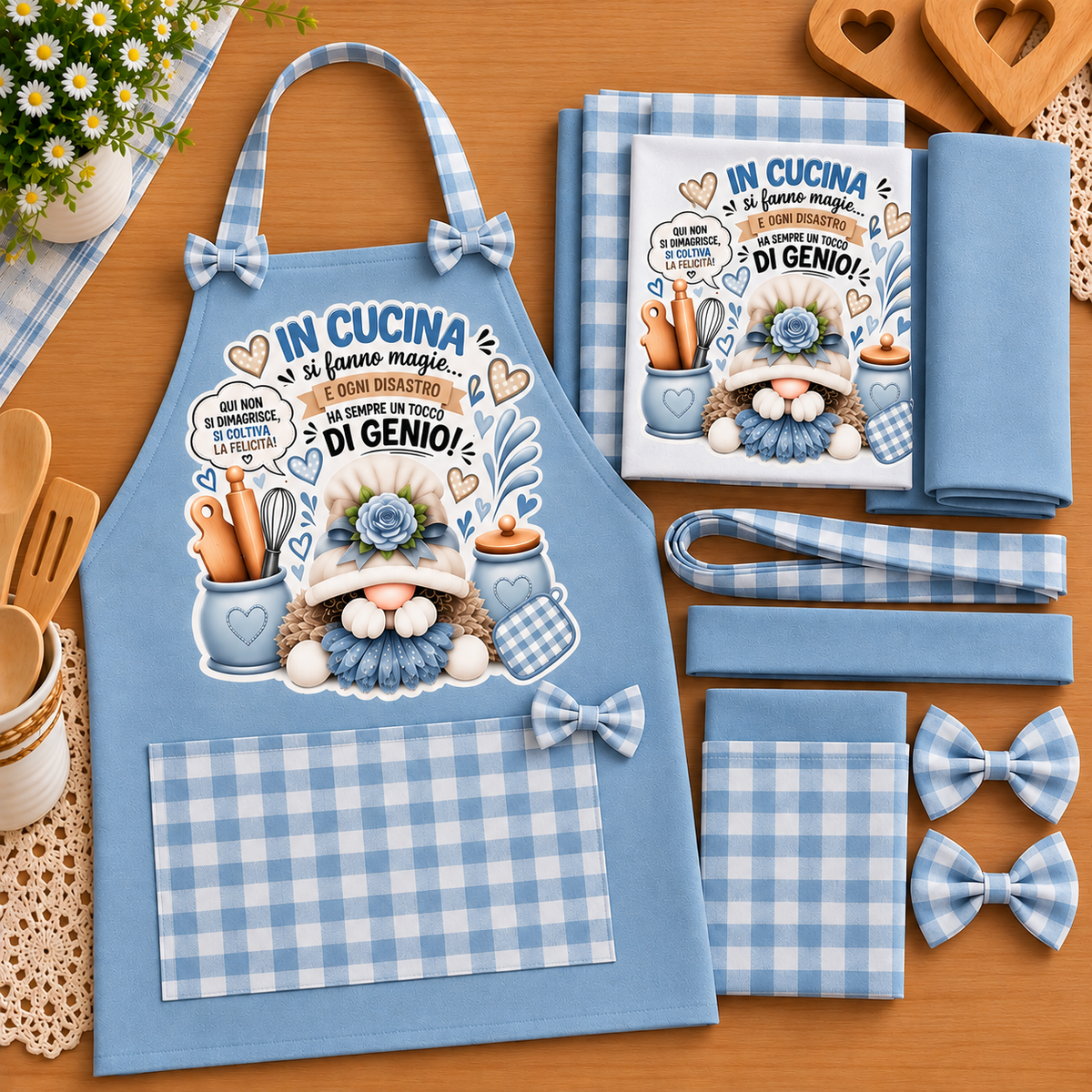 Kit Tessuti con Stampa DTF – Linea Home Cucina