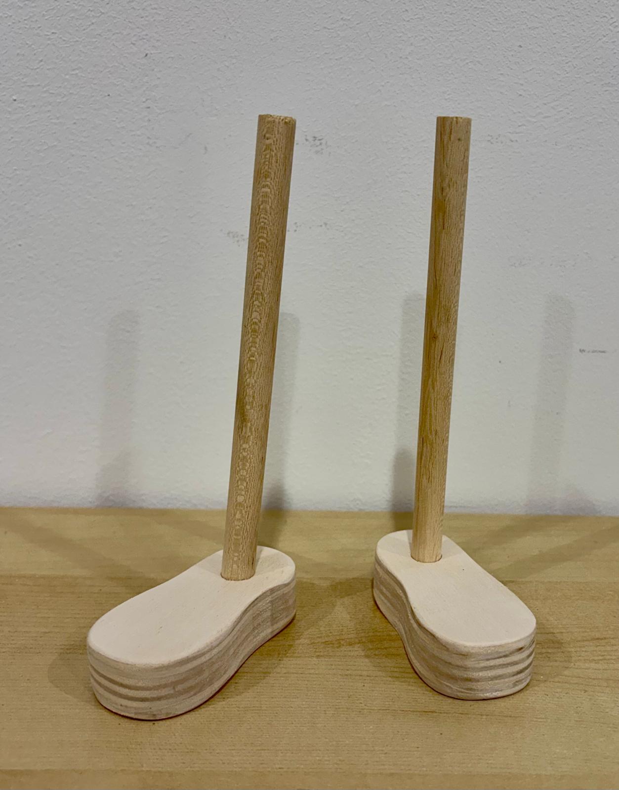 Strutture in Legno Artigianali per Gnomi: gambine+piedini+ base corpo