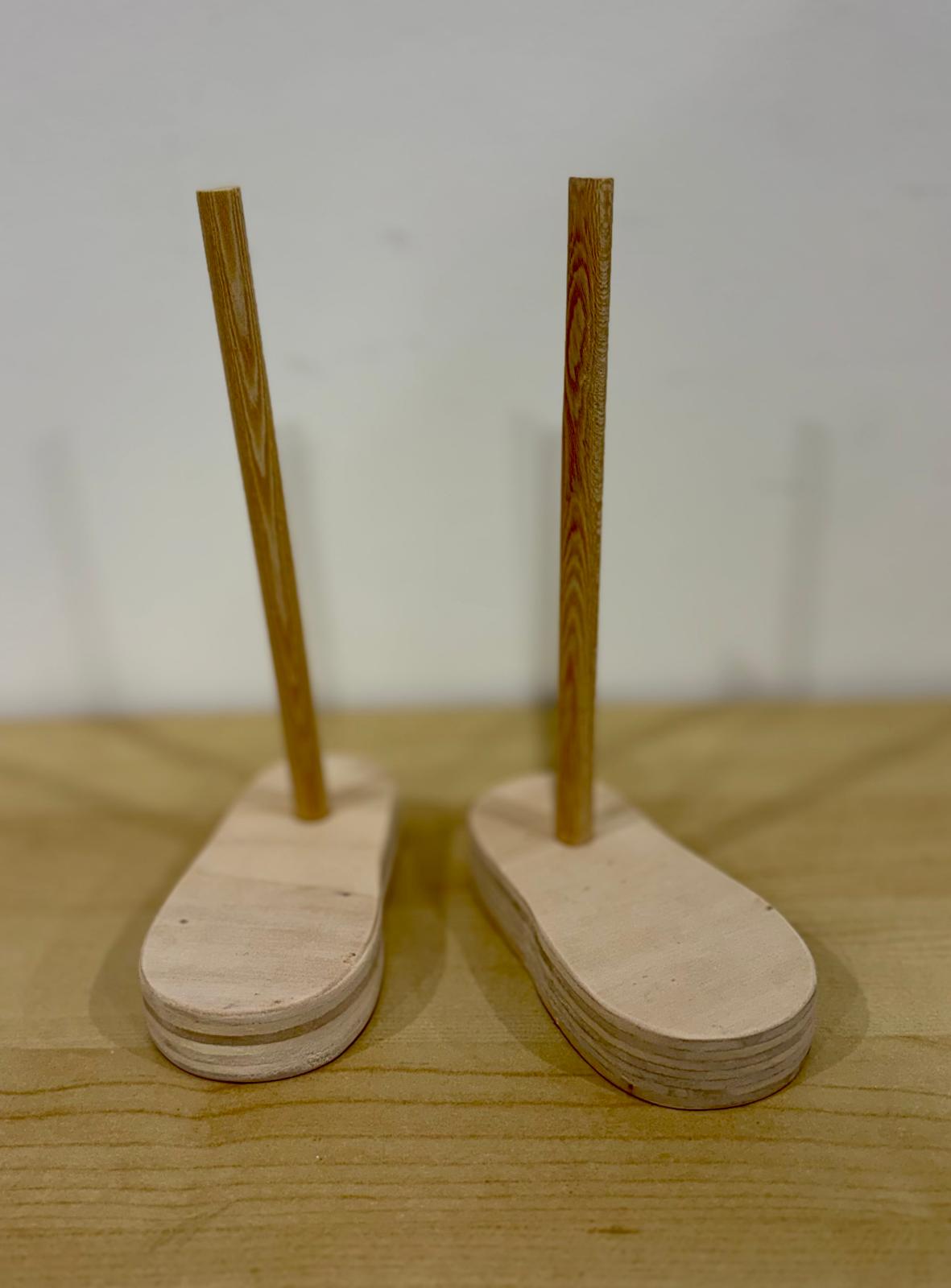 Strutture in Legno Artigianali per Gnomi: gambine+piedini+ base corpo