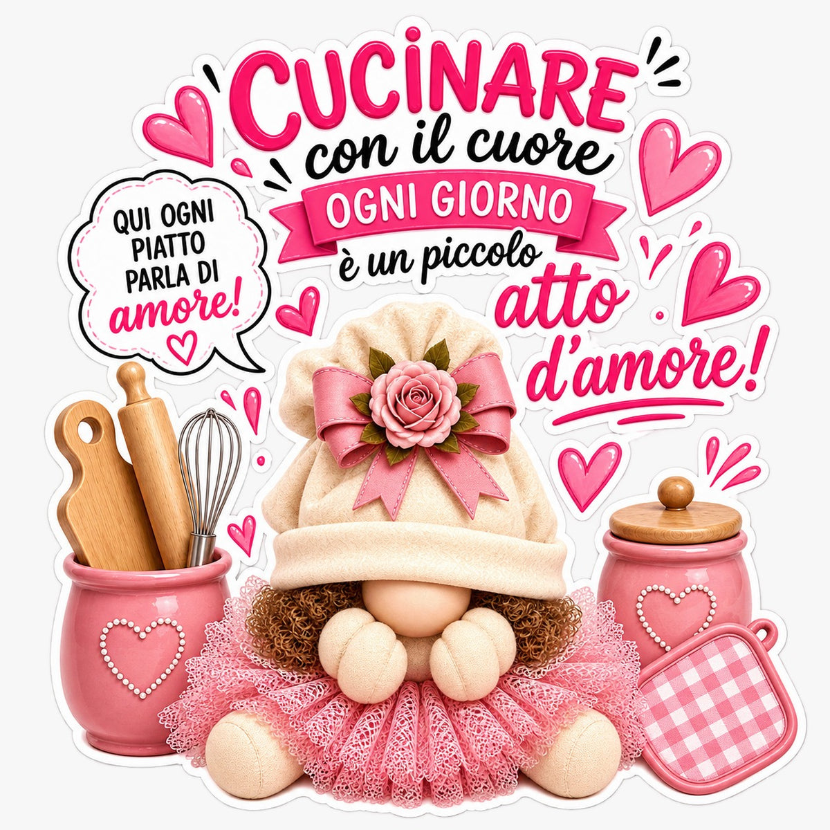 Stampa DTF Termotrasferibile per Tessuti – Linea Home Cucina